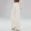 Pantalones de Fitness Anchos Sueltos y Frescos para Mujer, Cintura Alta Control de Abdomen, Caída Suelta, Uso Diario, Pantalones de Yoga Rectos Sueltos Tallas Grandes