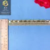 Encaje de Lentejuelas con Hilo Dorado Accesorios Étnicos Dai 1.5cm Accesorios de Ropa En Stock Venta al por Mayor Lolita Cuentas de Código de Barras Pequeñas