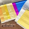 Pegatinas de Foil para Uñas de Alto Brillo, Papel de Foil Dorado Multicolor, Decoración de Pared de Fondo, Hoja Completa de Pegatinas de Papel Brillante Ultra-Delgado para Uñas