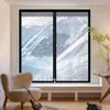 Cortinas térmicas de invierno, película sellada de doble capa para ventana, película de aislamiento engrosada y a prueba de viento, solución anticongelante y bloqueadora de viento para clima frío, lámina de plástico