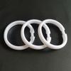 Anillo de cortina de ducha transfronterizo de plástico con forma de O, anillo redondo de 5 cm, hebilla de cortina agrandada, anillo colgante abierto, gancho para cortina en vivo, anillo elevador transparente