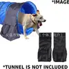 Paquete de 2 alforjas, túnel para equipo de entrenamiento de perros, túnel de agilidad con 2 bolsas de arena, bolsas de arena fijas para túnel