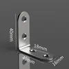 Soporte angular de acero inoxidable fijador de ángulo recto de 90 grados conector de soporte triangular de hierro pieza de refuerzo tipo ferretería soporte de estante