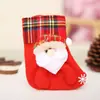 Suprimentos de Decoração de Natal Papai Noel Meias Pequenas Pingentes de Árvore de Natal Meias de Natal Sacos de Presente Sacos de Doces de Natal