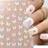 Redanco5D Estampado Ins Popular Caricatura Pegatina para Uñas Concha Luz Mariposa Estéreo Pegatina para Uñas Dr1582