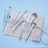 Set de 14 Brochas de Maquillaje, Brocha para Polvo Suelto, Brocha para Sombra de Ojos, Brocha para Base, Brocha para Iluminador, Brocha Cangzhou para Principiantes, Set Completo para Fijar el Maquillaje de Belleza