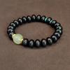 Nudo de Bambú DIY Pulsera de Madera de Ébano Artesanía de Madera Palo de Rosa Sándalo Verde Pulsera Unisex Joyería Cuentas