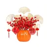 Set de Decoración de Cubo de Bendición de Año Nuevo, Hortensia de Fruta de la Fortuna, Decoración de Cubo de Bendición para Sala de Estar Regalo, Esencial para Venta al por Mayor