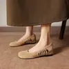 Zapatos para mujer, lujo ligero, punta redonda, tacón plano, nuevos y modernos 2026, zapatos Mary Jane de cuero, zapatos casuales de moda para combinar con faldas largas