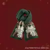 Bufanda de Punto con Árbol de Navidad Rojo, Estilo Coreano, Atmosférica, Cálida para Invierno, Versátil, Calentador de Cuello Regalo de Navidad para Pareja Estudiante