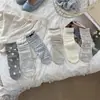 Meias Respiráveis 2026 para Mulheres, Novo Estilo Primavera e Verão, Meias Arrastão Transparentes com Bolinhas e Laço no Meio da Panturrilha para Mulheres, Primavera e Verão