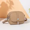 Bolso Cruzado de Hombro Único de Moda Transfronterizo 2025, Bolso Versátil de Múltiples Capas de Alto Valor Elegante y Simple para Mujeres de Mediana Edad