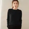 Suéter de Cachemira para Mujer Otoño/Invierno 2026 con Hombro Raglán y Cuello Redondo, Diseño Versátil, Tejido de Lana