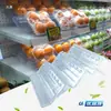 Gabinete de cortina de aire accesorios para exhibición de frutas estante de exhibición inclinado transparente de varios niveles para supermercado base apilable alfombrilla para congelador bandeja para frutas y verduras frescas