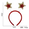 Diadema Decorativa Navideña Papá Noel Reno Árbol de Navidad Diadema Astas Tocado Hebilla para el Cabello Vestido de Fiesta Navideña