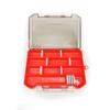 Caja de plástico transparente caja de herramientas con divisores caja de almacenamiento caja para anzuelos de pesca línea de pesca caja de piezas accesorios de pesca con señuelos caja de almacenamiento para señuelos artificiales