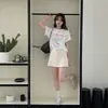Falda Corta de Nube Estilo Lulu para Mujer, Capa de Aire de Modal Anti-Exposición Yoga Deportes Adelgazante Falda de Línea A