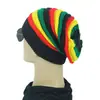 Amazon 2019 Europeu e Americano Comércio Exterior popular chapéu de pelúcia listrado colorido chapéu de lã tricotado pullover quente
