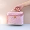 Atacado spot nova bolsa de cosméticos de veludo grande capacidade multifuncional portátil de viagem bolsa de armazenamento com bronzear
