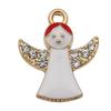 140 Desenhos animados Óleo Gota Liga Santa Elk Árvore Floco de Neve DIY Brincos Pulseira Pingente Jóias Acessórios