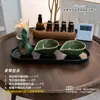 Tigela de Cerâmica para Óleo Essencial Recipiente para Mistura e Dosagem Tigela Prato Spa Hotel Massagem nos Pés Limpeza de Ouvido Frasco de Aroma Spa Tailandês