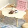 Mesa de centro con forma de nube, Mesa pequeña para dormitorio, Mesa de comedor de suelo para dormitorio, Mesa de comedor para uso doméstico en mirador, Tatami para habitación de niña