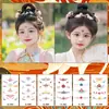 Regalo Día del Niño Estilo Dunhuang Estilo Antiguo Larga Duración Festivo Femenino Colorido Impermeable Decorativo Maquillaje Facial Tatuaje Pegatinas Brillo