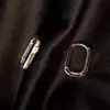 Pendientes de moissanita con diamante simple Daisini para mujer, nicho, un solo diamante, hebilla de oreja de plata S925, todo-partido, moda, certificado GRA