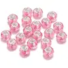 Resina furo grande coloridas transparentes acrílico plástico feitas à mão DIY acessórios atacado furo reto corte beads