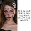 Tatuagens Adesivas de Aranha 3D Impermeáveis e Divertidas Transfronteiriças Teia de Aranha Tatuagem de Braço Maquiagem de Halloween Adesivos de Rosto