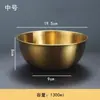 ¡Guau! Tazón Grande de Acero Inoxidable para Ensalada, Tazón de Cocina Estilo Japonés, Tazón Medidor para el Hogar, Tazón para Mezclar, Tazón para Masa, Tazón para Batir Huevos, Tazón para Hornear