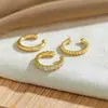 Puños de Oreja de Lujo Ligero Sin Perforar para Mujer 2025 Nuevo Estilo Pendientes Simples de Gama Alta Estilo Minimalista Versátil Clips para Oreja