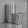 Inodoro antivandálico de acero inoxidable 304, hecho a medida para prisiones transfronterizas y centros de rehabilitación de drogas, antivibración, antiodor, inodoro de acero inoxidable