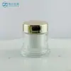 Producto para el cuidado de la piel botella de crema con liner interior en forma de diamante 50g botella vacía para mascarilla facial material de empaque botella vacía botella de vidrio para crema facial venta al por mayor botella dispensadora