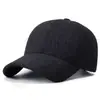 Boné de beisebol de veludo cotelê com forro de fleece para outono e inverno, estilo coreano moda boné de bico de pato, chapéu casual para atividades ao ar livre para homens e mulheres, transfronteiriço