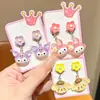 2025 Nuevos Pendientes Falsos Anti-Dolor de Princesa Kuromi para Niñas Pendientes de Dibujos Animados de Verano para Niños Sin Perforación Pendientes Joyería