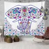 Tapiz de Amazon Transfronterizo ins Colgante Tela de Fondo Bohemio Mandala Elefante Tela de Pared Manta Decorativa Europea y Americana
