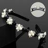 Diadema de perlas 2023, nueva horquilla para flequillo, pinza para cabello roto, artefacto, diadema tejida, pinza para cabello trenzado, tocado