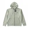 Sudadera con capucha de alta calidad para cruzar fronteras, modelo básico Paul Howard, bordado con logo de poni, chaqueta unisex con cremallera