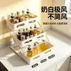 Estante para condimentos de encimera de cocina, estante de almacenamiento de condimentos de doble capa estilo escalera, almacenamiento dividido de gran capacidad para botellas de salsa y recipientes de aceite