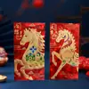 Año del Caballo Sobre Rojo Cubo de Agua Creativo Estampado en Caliente Zodiaco Paquete Rojo de Mil Yuanes Paquete de Suerte de Año Nuevo Bolsa de Sobre Rojo de Festival de Primavera