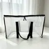 Bolsa Tejida Plegable Portátil Algodón PP Almacenamiento de Colchas Bolsa de Empaque para Mudanzas Tamaño Grande Ropa Equipaje Portátil Gran Capacidad