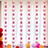 Cortina de Boda Tira Larga con Carácter de Doble Felicidad Decoración Colgante Set de Decoración para Habitación de Boda Guirnalda Decorativa para Casa Nueva Accesorios para Fotos de Boda