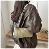 Personalidad Mate Dropshipping Textura de Moda 2026 Terciopelo Elegante Fresco Simple Bolso Pequeño Cuadrado de Hombro Debajo del Brazo