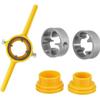 Juego de 6 Piezas de Roscadoras para Tuberías de Plástico PVC, Incluyendo Llaves de Maneral Endurecidas para Tuberías de 1/2 Pulgada, 3/4 de Pulgada y 1 Pulgada