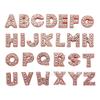 Cuentas de diamante de colores de 8 mm letras de strass inglés correa de hombro personalizada DIY pulsera sombrero collar accesorios de joyería