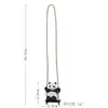 Colgante de Panda Mecedor para Coche, Lindo y Relajante Colgante para Espejo Retrovisor, Decoración Creativa de Moda para el Interior del Coche