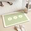 Tapete de Banheiro Tapete de Diatomito Tapete para Porta de Vaso Sanitário Absorvente de Água Secagem Rápida Resistente à Sujeira Tapete Tapete de Água para Vaso Sanitário