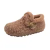 Nuevos Zapatos Birkenstock de Invierno para Mujer Cómodos de Poner No Cansan los Pies Modernos Versátiles con Forro de Terciopelo Engrosado Zapatos Casuales Zapatos para Mamá