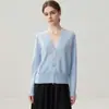 Cárdigan de punto de cachemira con diseño de borlas para mujer, manga larga, versátil, adelgazante, moderno, abrigo holgado, suéter suave